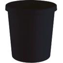 Corbeille à papier "The Green German" Helit,en plastique recyclé,18 litres, bord de préhension, noir