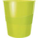 Corbeille à papier WOW LEITZ®, 15 L, vert