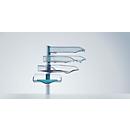 Corbeille porte-produits CopySwinger, format A4, 4 compartiments, gris clair