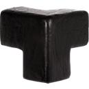 Cornière pour profilé de protection d'angle type E Knuffi, 3 côtés, mousse de polyuréthane, noir