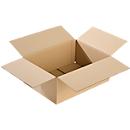 Corrugated cardboard packing boxes, W 192 x D 292 x H 150 mm, rectangular
