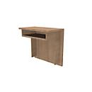 Counter-Element für Empfangstheke Basic C, verschiebbar, mit Ablagefach, B 670 x T 360 x H 620 mm, Gesamhhöhe auf Wange 1100 mm, Kirsche-Romana