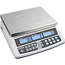 Counting scale Kern CPE 6K-3 series, max. weighing capacity up to 6 kg, RS-232 interface, battery operation, W 315 x D 355 x H 110 mm, stainless steel &amp; plastic, silver