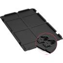 Couvercle à charnières série Economy pour bac Euro - en plastique recyclé - 600 x 400 mm - anthracite - notre marque Schaefer Shop Pure