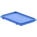 Couvercle avec crochets pour bac EURO EF-D 32 H, bleu