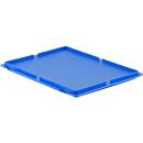 Couvercle avec crochets pour bac EURO EF-DH 64, bleu