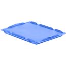 Couvercle D43 pour bacs EURO LTB/ELB, 400 x 300 mm, bleu