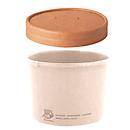 Couvercle Papstar pure, pour gobelet à soupe, Ø 115 mm, 25 pcs., compostable, carton de fibres fraîches, brun