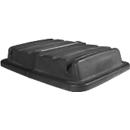 Couvercle pour bac de transport Rubbermaid Cube Truck, adapté au Cube Truck 0,6 m³, L 1231 x l 863 mm, noir