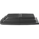 Couvercle pour benne basculante Rubbermaid Tilt Truck, 0,4 m³, avec poignées, L 1320 x l 708 x H 228 mm, noir