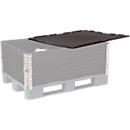 Couvercle pour rehausse de palette, L 1200 x l. 1000 mm, noir