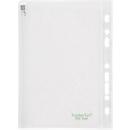 couverture transparente FolderSys, fermeture coulissante, bord de classement avec perforation EURO, sans PVC, feuille EVA transparente, A5, 10 pièces