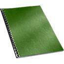 Couvertures carton pour perforelieuse, grain cuir, format A4, vert, 100 p.