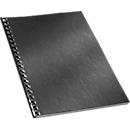Cover sheets, leather-textured, DIN A4, black, 100 pieces