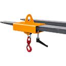 Crochet de charge pour chariot élévateur et grue Bauer LH-I 2,5, avec émerillon, charge max. 2500 kg, orange RAL 2000