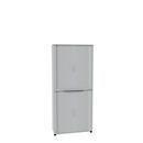 Cross shutter cabinet, 2-part, W 1000 mm, 6 AA, luminous grey