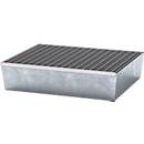 Cubeta colectora ASECOS, acero, con rejilla, volumen de recogida 60 l, An 635 x P 785 x Al 178 mm, galvanizado