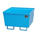 Cubeta colectora BAUER AO-1, acero, 229 l, An 800 x P 800 x Al 545 mm, azul