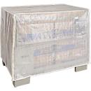 Cubierta impermeable para caja de rejilla, 2 cremalleras, transparente