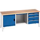 cubio Kastenwerkbank mit 3 Schubladen