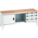 cubio Kastenwerkbank mit 3 Schubladen