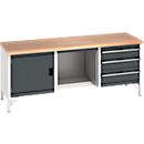 cubio Kastenwerkbank mit 3 Schubladen