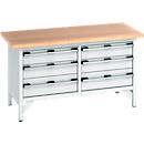 cubio Kastenwerkbank mit 6 Schubladen