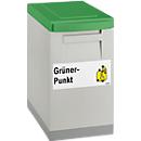 Cubo colector modular WSB gris, tapa verde