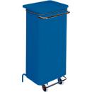 Cubo de basura Conticolor, con pedal, capacidad 110 l, azul