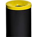 Cubo de basura de seguridad Grisu Color, 50 l, negro/amarillo