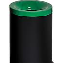 Cubo de basura de seguridad Grisu Color, 50 l, negro/verde