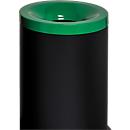 Cubo de basura de seguridad Grisu Color, 90 l, negro/verde