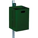 Cubo de basura, verde (RAL 6005)