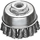 Cup brush D.65mm M14 wire thickness 0,5mm STA 12500min-¹ LESSMANN