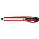 Cutter Premium, plastique, rétractation automatique, avec anneau d'accroche et système de rompure de lame, 9 mm