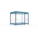 Daksysteem WSM Köln K3 d/b, B 3180 x D 2165 x H 2510 mm, bouwpakket, gentiaanblauw RAL 5010