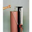 Dérouleur- coupeur vertical avec roulettes, Ø 450 mm