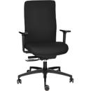 Dauphin bureaustoel SHAPE ECONOMY 2 COMFORT, synchroonmechanisme, met armleuningen, flexibele rugleuning, zwart