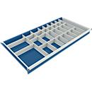 Deelwand met 8 lengte- en 22 dwarsdelen voor ladekast 1130 mm breed