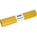 Deiss afvalzakken, 70 liter, gerecycled LDPE, B 575 x H 1000 mm, geel, 250 stuks