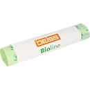 DEISS Bioline bio-afvalzakken, Ecovio bio-folie, naturel, B 500+450 x H 1350, 120 liter, 100 stuks