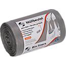 Deiss FIRST PLUS afvalzakken, met handvat, LDPE, 14 µm, grijs, B 500 x H 760 mm, 30 liter, 1000 stuks