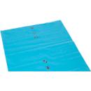 Deiss PREMIUM® afvalzakken, 240 liter, gerecycled LDPE, robuust en veelzijdig, B 650+550 x H 1350 mm, blauw, 100 stuks