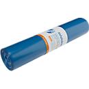 Deiss PREMIUM PLUS® afvalzakken, gerecycled LDPE, scheurvast, B 700 x H 1100 mm, 120 liter, 31 µm, blauw, 250 stuks