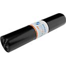 Deiss PREMIUM PLUS® afvalzakken, gerecycled LDPE, scheurvast, B 700 x H 1100 mm, 120 liter, 31 µm, zwart, 250 stuks