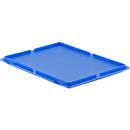 Deksel voor Euronorm bak MF 4120/4170/4220 - polypropeen- L 396 x B 297 mm - blauw