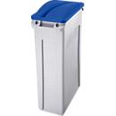 Deksel voor papier, voor Slim Jim® afvalcontainer, blauw