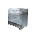 Dépôt de matières dangereuses de type GD-A BAUER, acier, L 1420 x l 750 x H 1370 mm, capacité du bac 220 litres, galvanisé à chaud