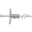 Depth caliper, 200 mm, with 8x3 mm rail, H. PREISSER