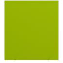 Design-Trennwand Paperflow, Stoffbespannung grün, schwer entflammbar gemäß DIN 4102 (B1), desinfektionsmittelbeständig, B 1600 x T 390 x H 1740 mm